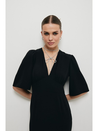 Srebrny wiązany naszyjnik typu choker Makover